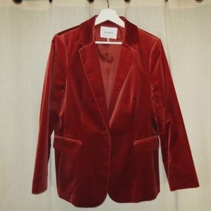 Frame Velvet Blazer Womens Size 10